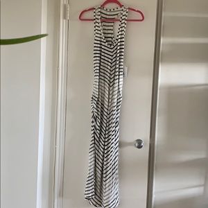 Beyond Yoga Maternity Stripe Maxi Dress